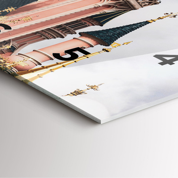 Reloj de pared cuadrado Castillo de Disneyland en París