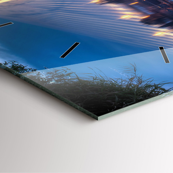 Reloj de pared cuadrado Puente Rędziński Wroclaw