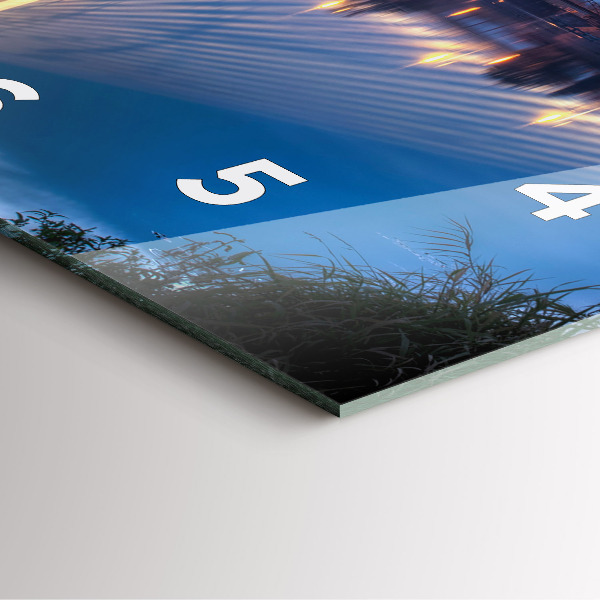 Reloj de pared cuadrado Puente Rędziński Wroclaw