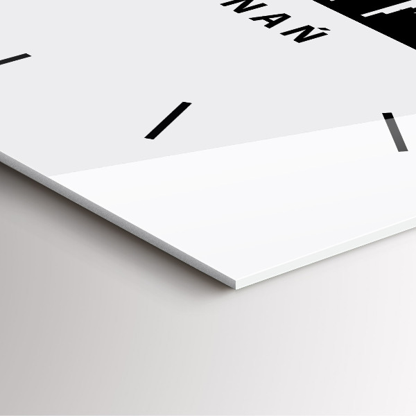 Reloj de pared cuadrado Gráfico del horizonte de Poznan