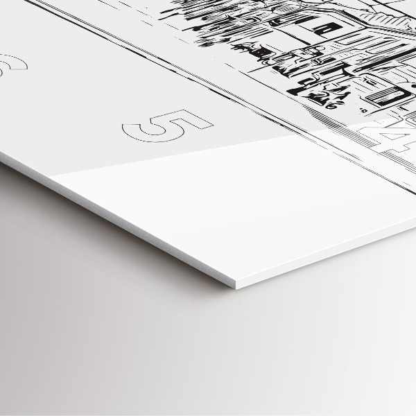 Reloj cuadrado Ilustración de la ciudad de Poznan