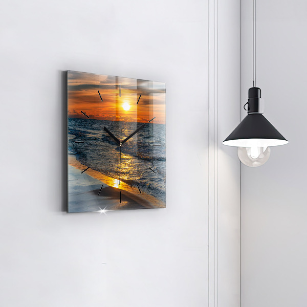 Reloj cuadrado Władysławowo Mar Báltico