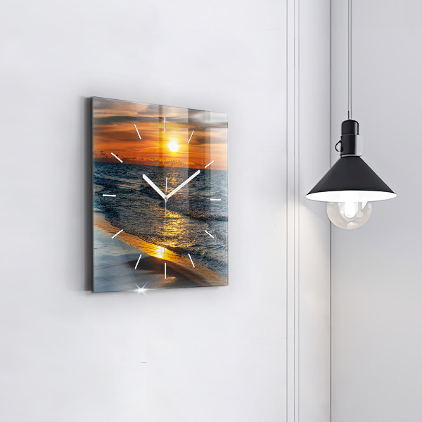 Reloj cuadrado Władysławowo Mar Báltico