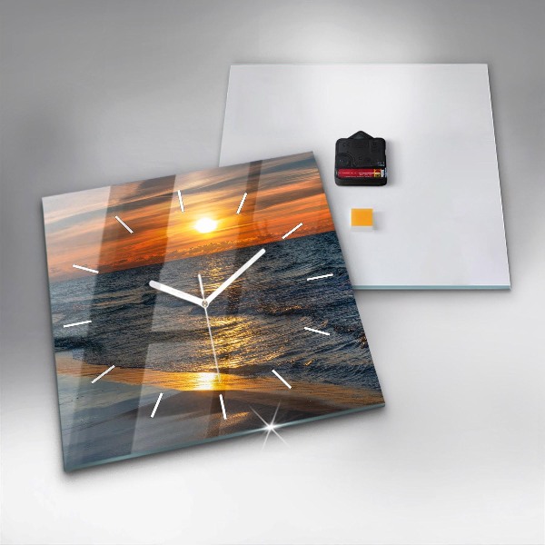 Reloj cuadrado Władysławowo Mar Báltico