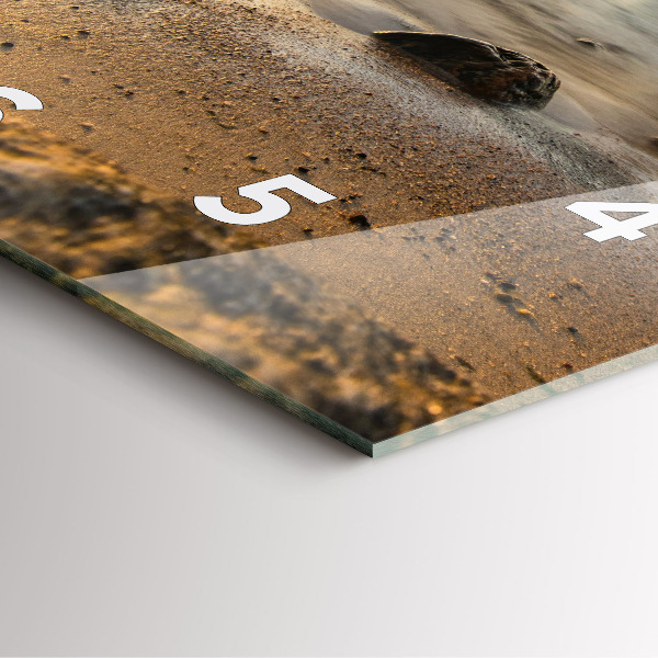 Reloj cuadrado Amanecer Mar Báltico