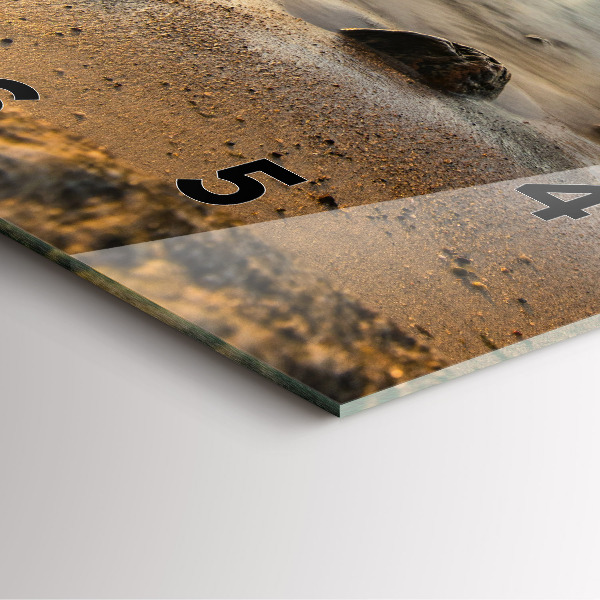 Reloj cuadrado Amanecer Mar Báltico