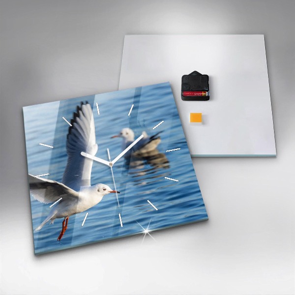 Reloj cuadrado Gaviotas en Gdynia