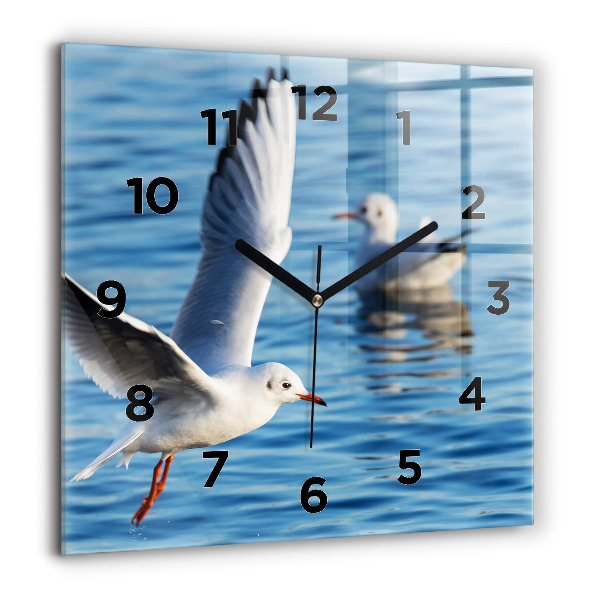 Reloj cuadrado Gaviotas en Gdynia