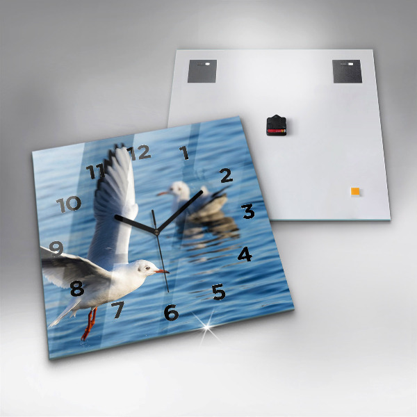 Reloj cuadrado Gaviotas en Gdynia