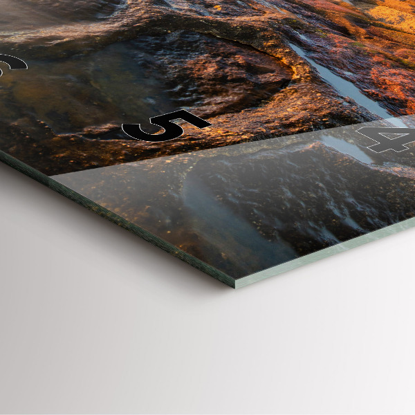 Reloj de pared cuadrado Faro y mar Báltico