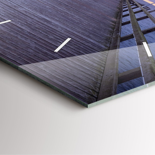 Reloj cuadrado Muelle en el mar Báltico