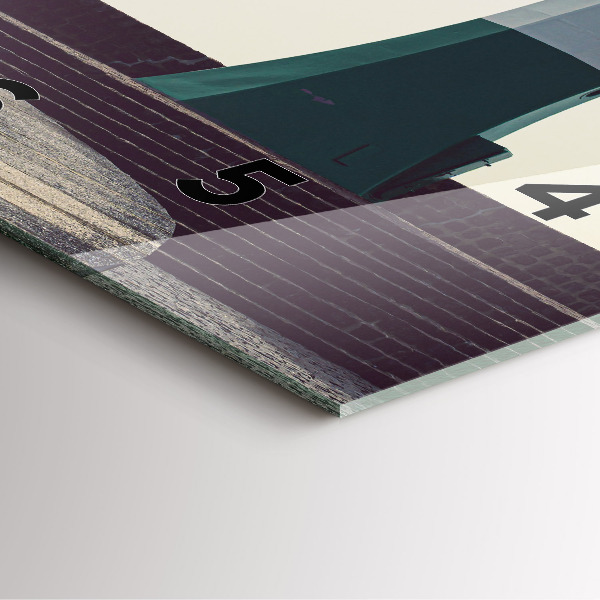 Reloj cuadrado Faro y mar