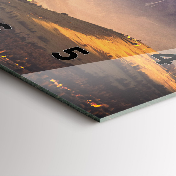 Reloj cuadrado Panorama invernal de los Tatras