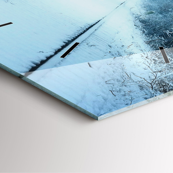 Reloj cuadrado Ciervos en las vías