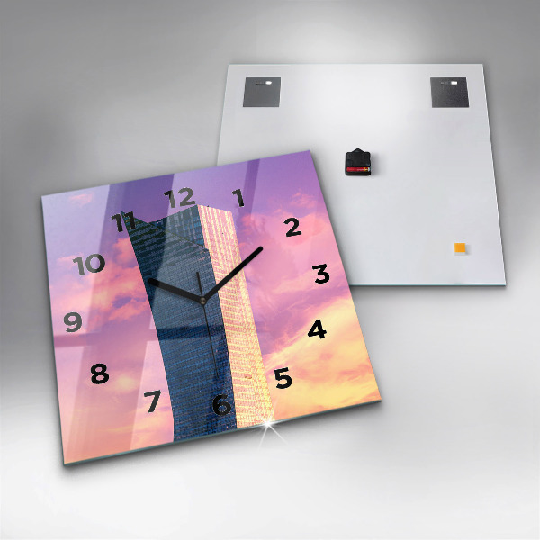 Reloj cuadrado Rascacielos en Varsovia