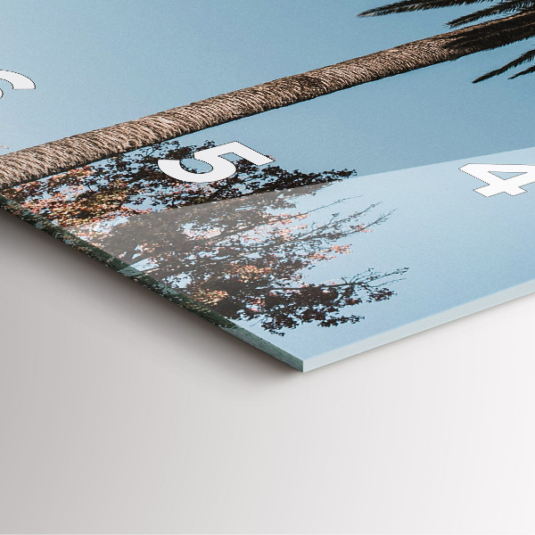 Reloj cuadrado Palmeras en Los Ángeles