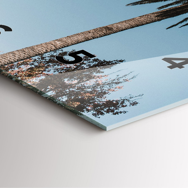 Reloj cuadrado Palmeras en Los Ángeles