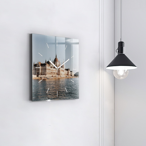 Reloj de pared cuadrado Parlamento en Budapest