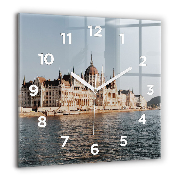 Reloj de pared cuadrado Parlamento en Budapest