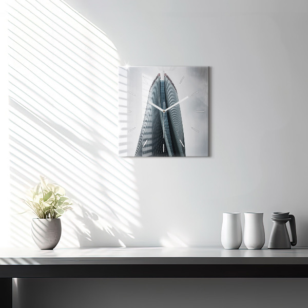 Reloj de pared cuadrado Rascacielos de Milán