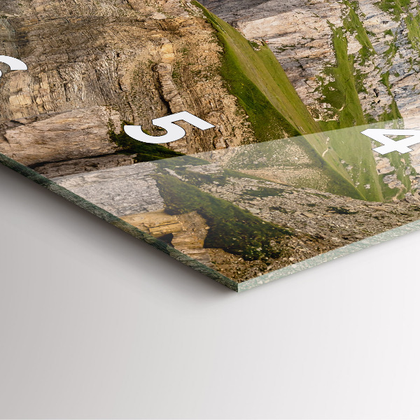 Reloj de pared cuadrado Montañas rocosas