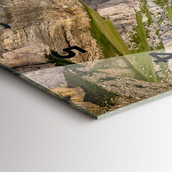 Reloj de pared cuadrado Montañas rocosas