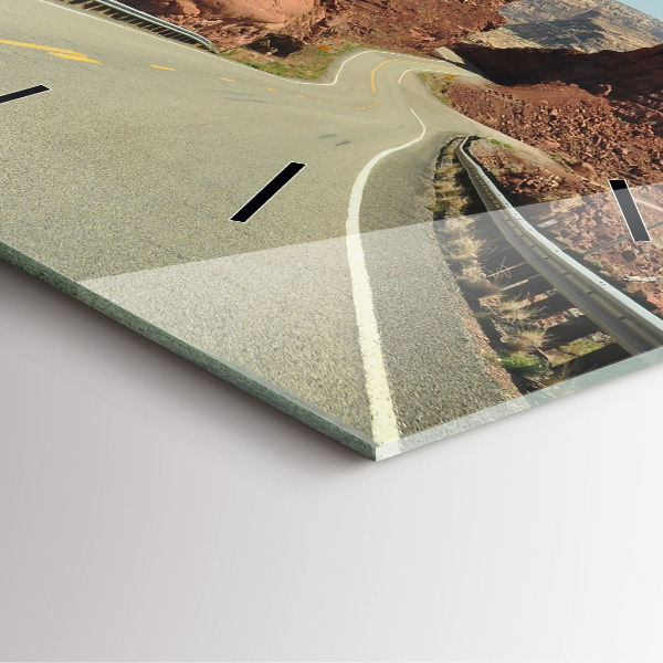 Reloj de pared cuadrado Ruta 66 en EEUU