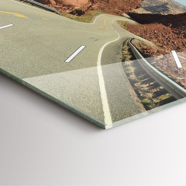 Reloj de pared cuadrado Ruta 66 en EEUU