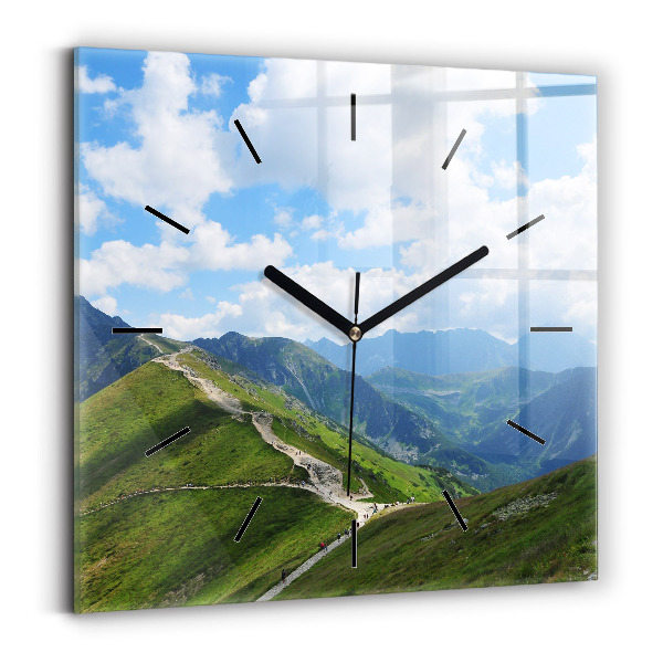 Reloj de pared cuadrado Kasprowy Wierch Zakopane