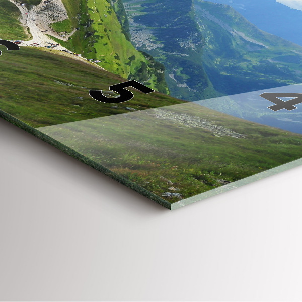 Reloj de pared cuadrado Kasprowy Wierch Zakopane