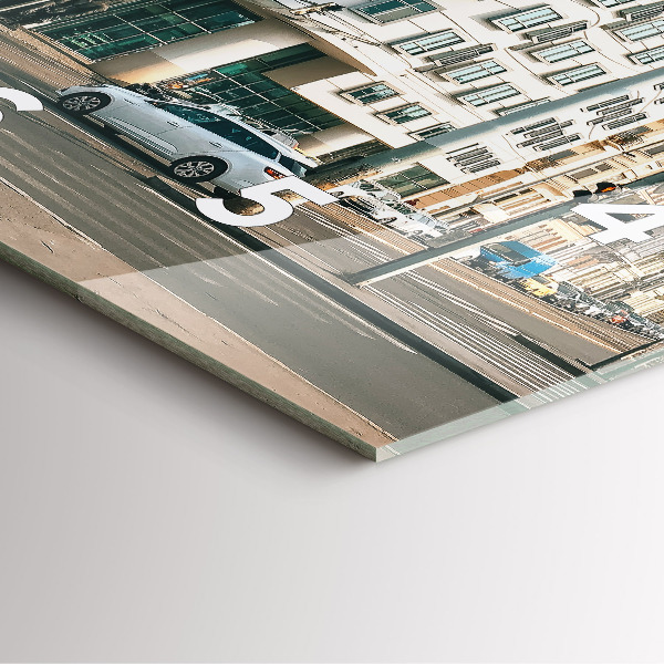 Reloj de pared cuadrado Casa danzante Praga