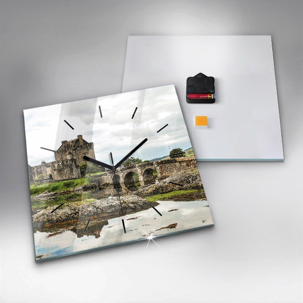 Reloj cuadrado Castillo de Eilean Donan Escocia