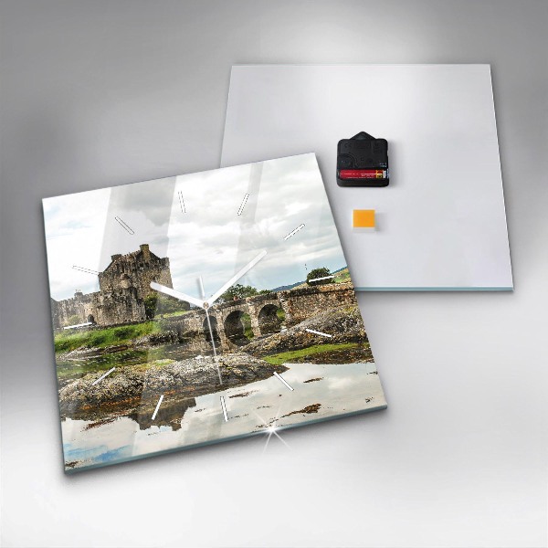 Reloj cuadrado Castillo de Eilean Donan Escocia