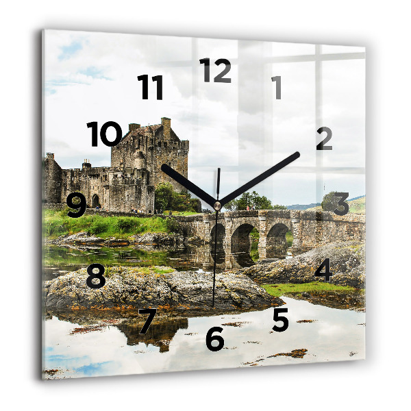 Reloj cuadrado Castillo de Eilean Donan Escocia