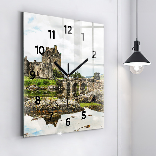 Reloj cuadrado Castillo de Eilean Donan Escocia