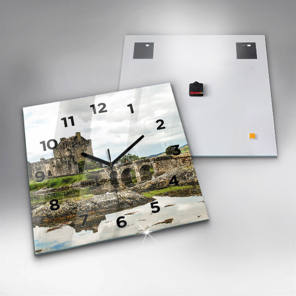 Reloj cuadrado Castillo de Eilean Donan Escocia