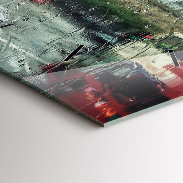 Reloj cuadrado Londres lluvioso