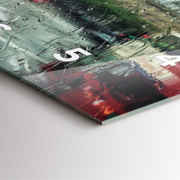 Reloj cuadrado Londres lluvioso