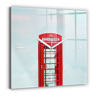 Reloj cuadrado Cabina telefónica