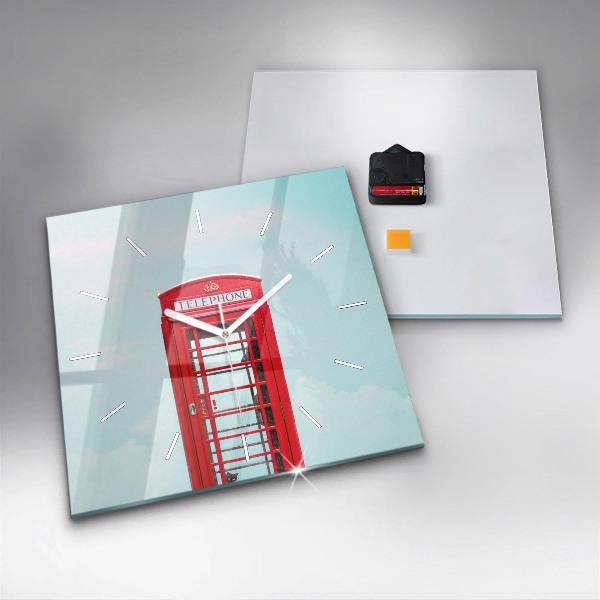 Reloj cuadrado Cabina telefónica