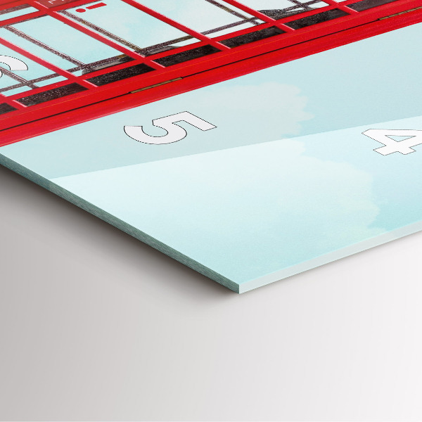 Reloj cuadrado Cabina telefónica