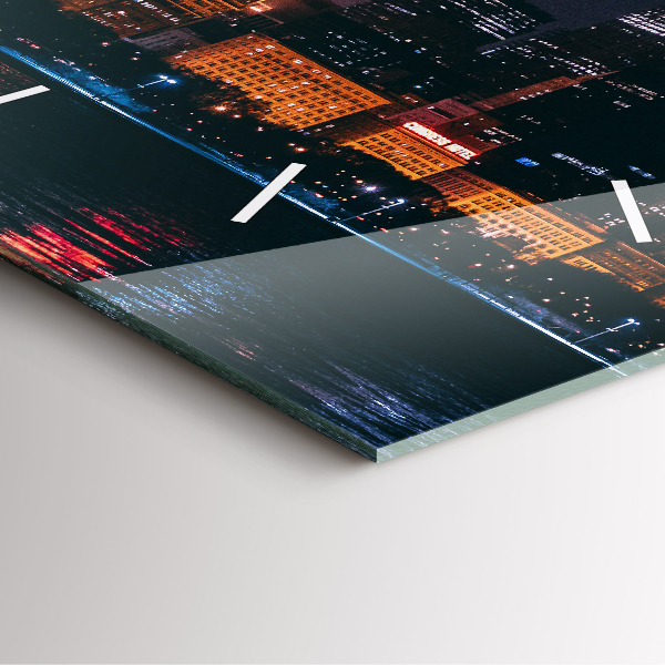 Reloj de pared cuadrado Paisaje urbano de Chicago