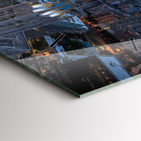 Reloj de pared cuadrado Foto de Chicago