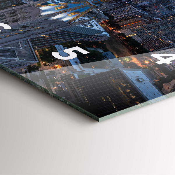 Reloj de pared cuadrado Foto de Chicago