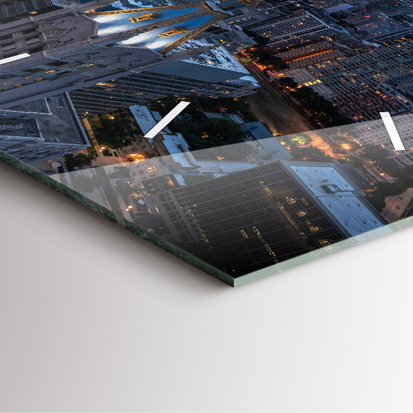 Reloj de pared cuadrado Foto de Chicago