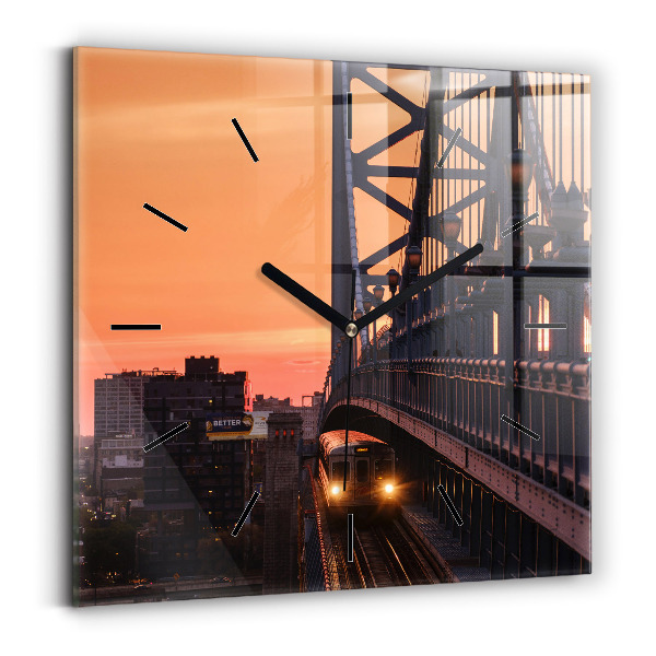 Reloj cuadrado Puente Benjamin Franklin