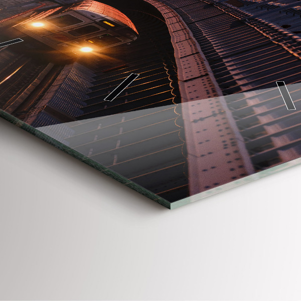 Reloj cuadrado Puente Benjamin Franklin