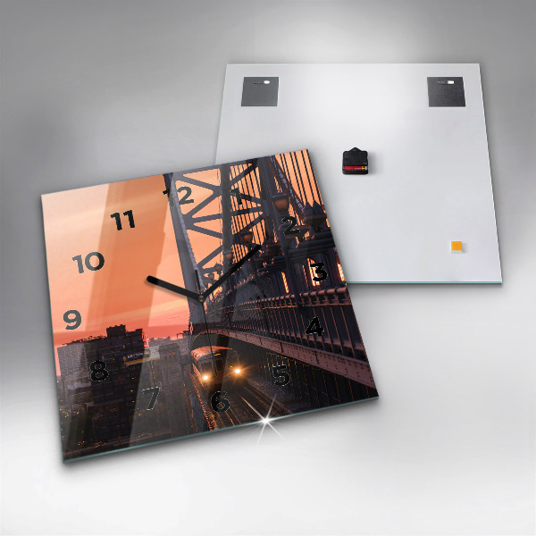 Reloj cuadrado Puente Benjamin Franklin