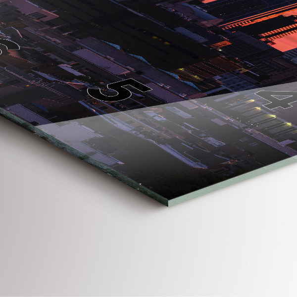 Reloj de pared cuadrado Horizonte de Filadelfia