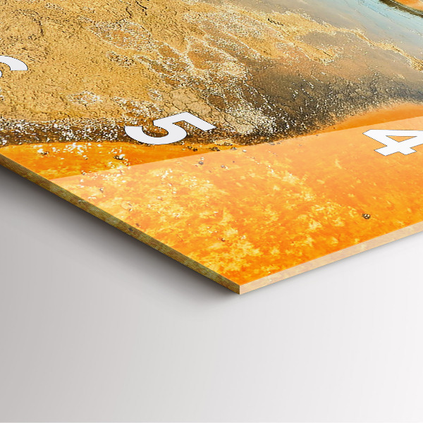 Reloj cuadrado Lago con montañas